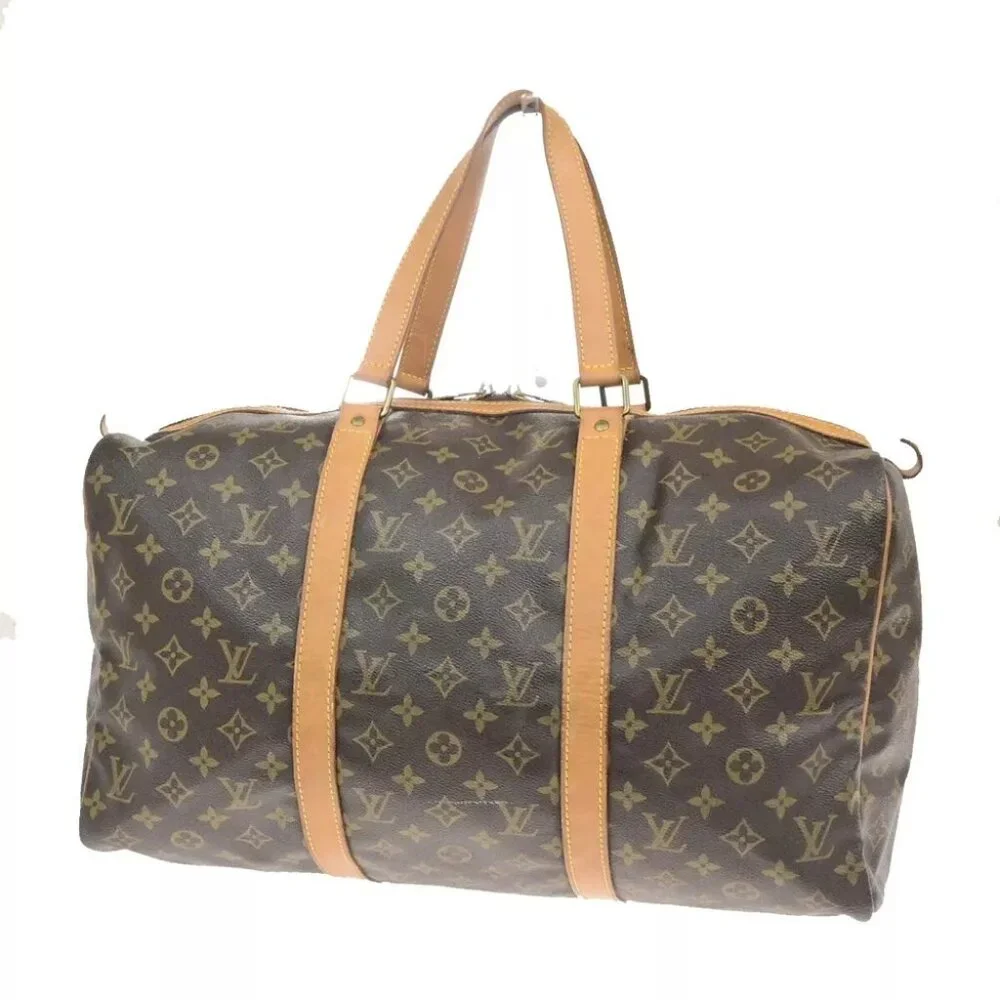 LOUIS VUITTON Sac Souple 45 Travel Hand Bag Monogram Leather BN